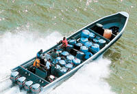 Drug boat, La Mosquitia, Honduras