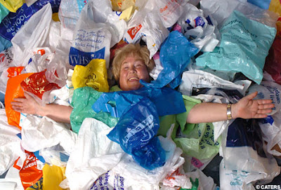Carol Vaughan, queen of plastic bags