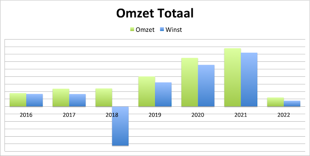 Omzet online ondernemen 2022