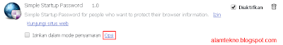 Cara Memberi Password Browser Google Chrome, Mengunci browser google chrome, Simple Startup Password