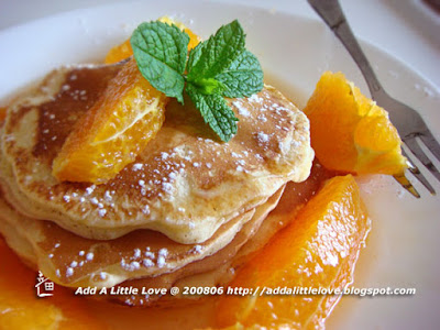 Lovely Orange Pancakes