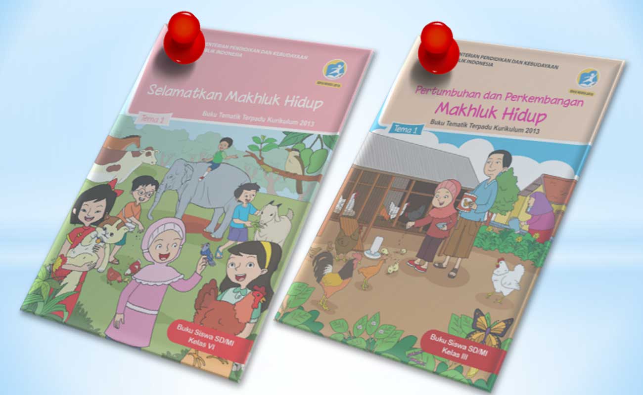 Buku Guru dan Siswa Kelas 3 dan 6 SD MI Semester 1 Kurikulum 2013 Revisi Terbaru