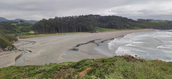 La Playa Frejulfe desde el acantilado. Asturias. Camino del Norte