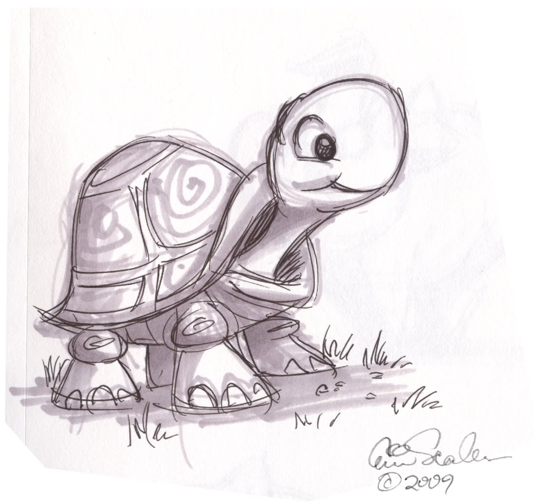 The Ol' Sketchbook Cute Turtle