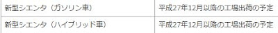 トヨタ新型シエンタの納期は5ヶ月