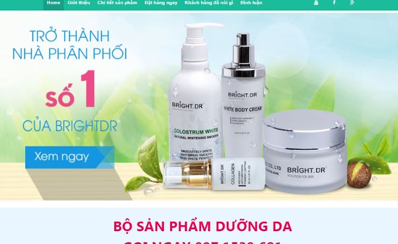 [Share] - Giao diện landing mỹ phẩm