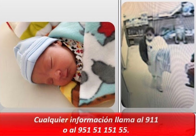 Recuperan a bebé robado por mujer en hospital de Oaxaca.