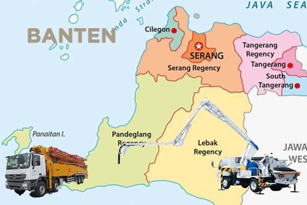 Jangkauan Pengiriman Sewa Pompa Beton di Lebak Banten
