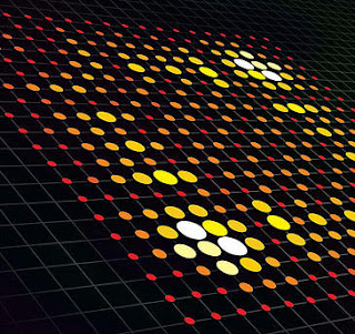 Representación gráfica de un paseo cuántico de dos fotones. Imagen: Universidad de Bristol / Proctor & Stevenson.