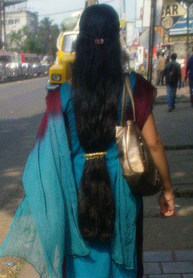 Kerala Long hair girls photos: Traditional kerala hair 