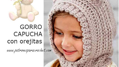 Capucha para Niños con Orejas de Osito 