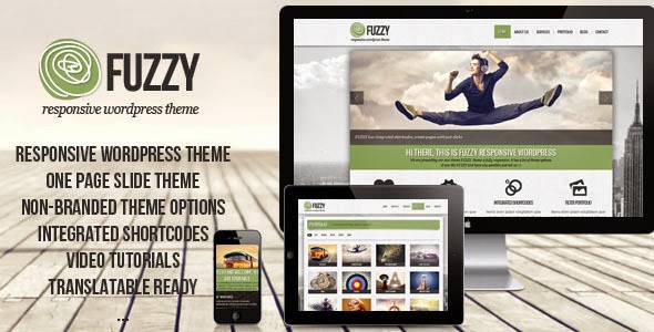 FUZZY jQuery responsive wordpress theme Version 1.1 free