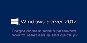forgot windows server 2012 domain admin password
