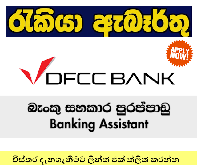 DFCC BANK /Banking Assistant Credit services department