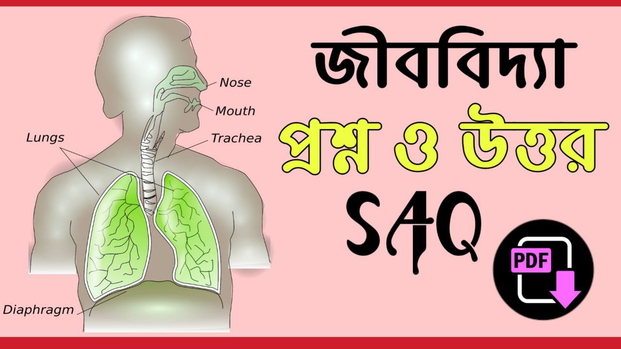 Biology Questions Answers in Bengali PDF || জীববিদ্যা প্রশ্ন ও উত্তর