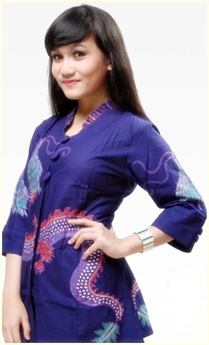 Model baju batik wanita motif naga [Modern dan Terbaru]