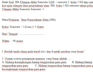 Soal-UKK-UAS-IPA-kelas-5-SD-Semester-1