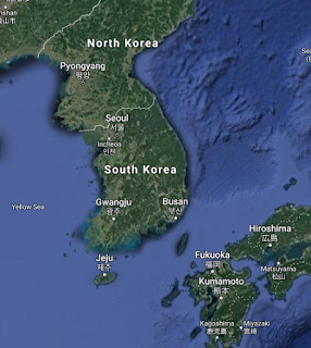 south korea Map