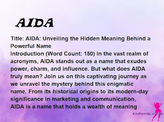 meaning of the name "AIDA"