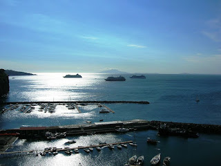 Looking across the marina at Cassano, the fishing village that forms part of Piano di Sorrento