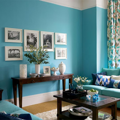 Turquoise And Brown Living Room Ideas