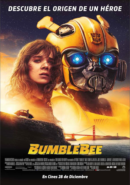 Póster final de "Bumblebee", el spinoff de Transformers.