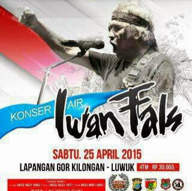 Konser Air Iwan Fals Sulawesi Tengah