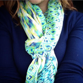  Stella & Dot Union Square Scarf - Pastel Ikat