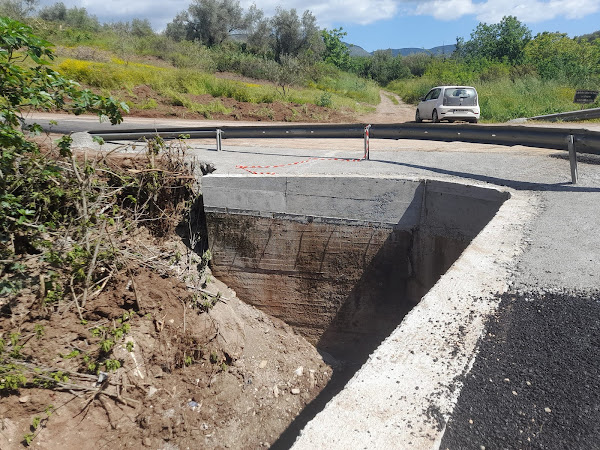 Ολοκληρώθηκαν οι εργασίες αποκατάστασης και στήριξης της γέφυρας Σπαρτιάς, στη θέση «Μάρμαρο»