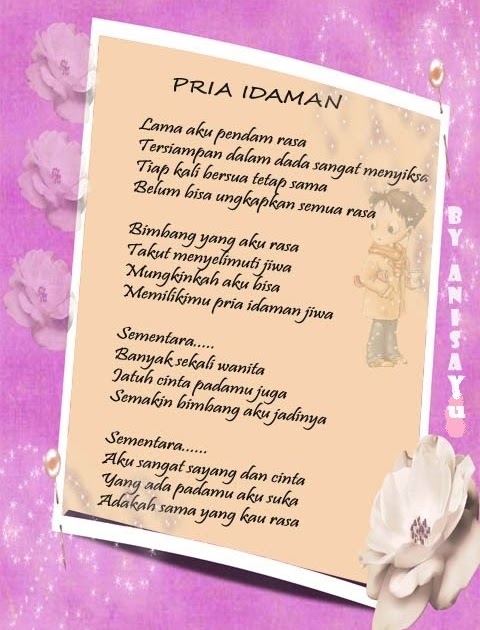 PUISI CINTA BY ANISAYU: * PRIA IDAMAN