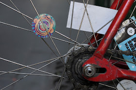 masi, speciale, fixed speed, la trobe st, Melbourne, Victoria, Australia, red, saddle, seat, frame, the biketorialist, biketorialist, tim macauley, timothy macauley, card, spokes, stickers, decal,decals,  bike, bicycle, dropout, forks  