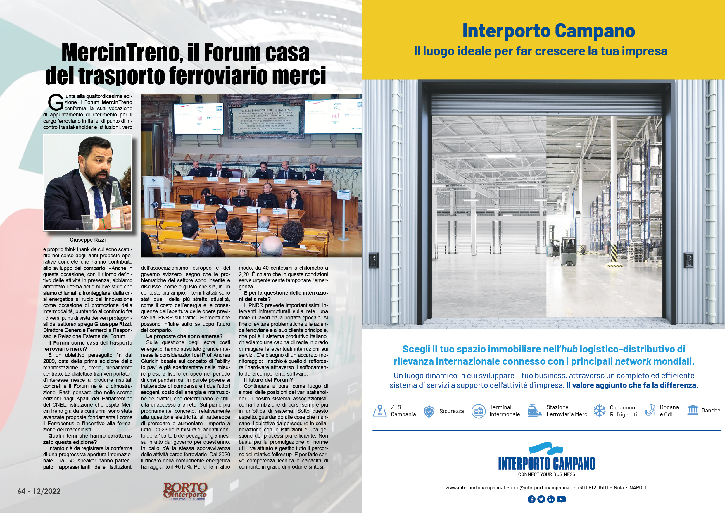 DICEMBRE 2022 PAG. 64 - MercinTreno, il Forum casa del trasporto ferroviario merci