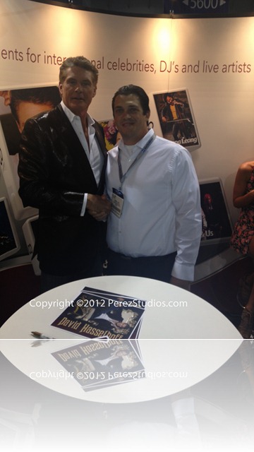 Manny Perez with David Hasslhoff