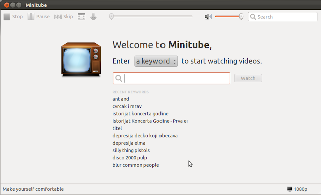 Minitube - program za praćenje YouTube sadržaja
