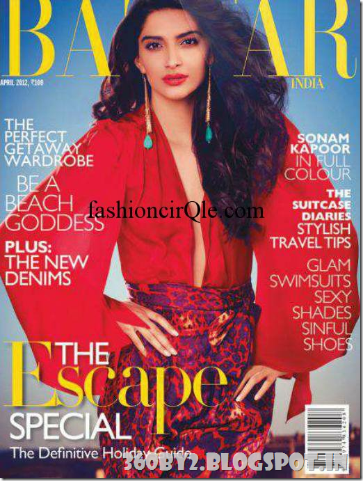 Sonam Kapoor photo shoot of Harper's Bazaar April 2012