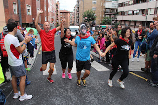 Carrera proeuskera y actividades infantiles en las fiestas de Rontegi