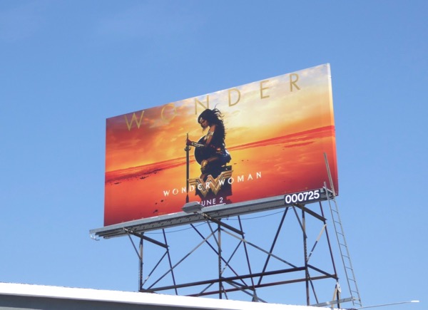 Wonder Woman movie billboard