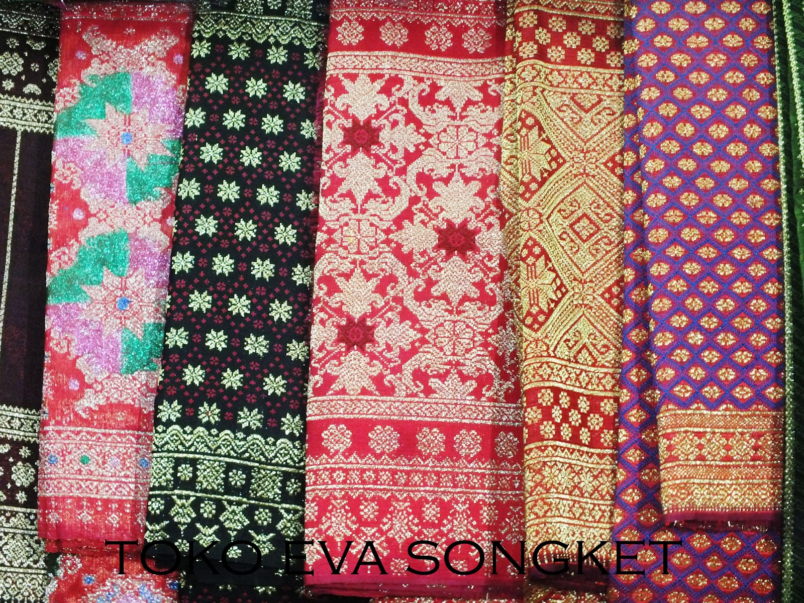 Jual Songket  Palembang Ulos Batak kain tenun Indonesia