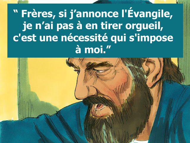 "Annoncer l'évangile est une nécessité" (Lettre de Saint Paul)