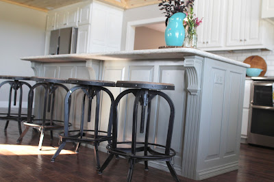 Kithcen remodel with custom cabinets, beveled subway tile and Cambria Berwyn quartz