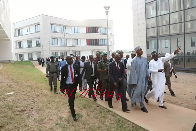 Saraki visits EFCC's new headquarters in Abuja