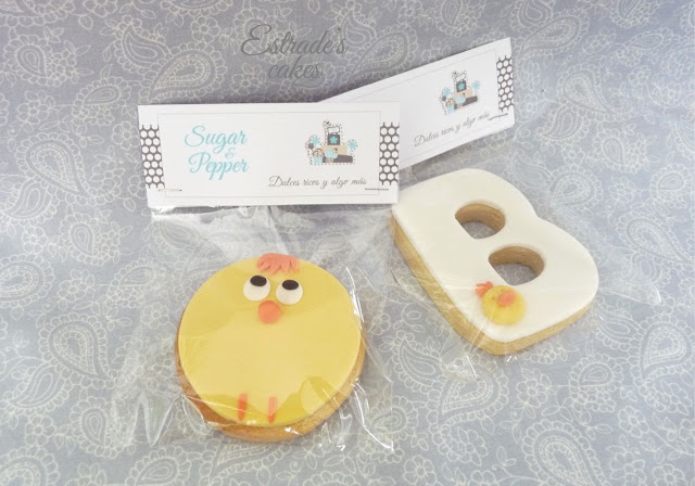 galletas con fondant de pollito - 2