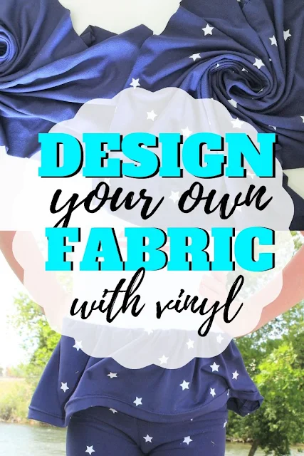 Create your own fabric designs with a Cricut machine and HTV or iron-on vinyl
