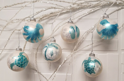 beach Christmas ornaments