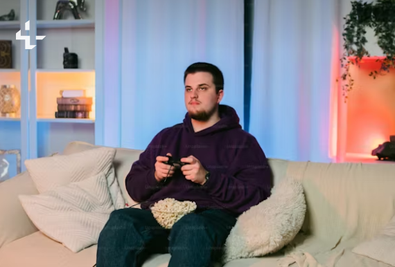Game controller connected to a gaming PC, showcasing cross-platform gaming.