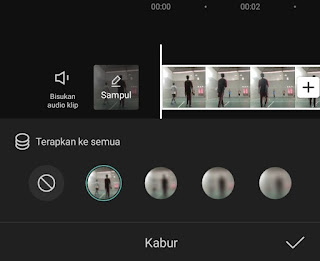 pilih tingkat keburaman video