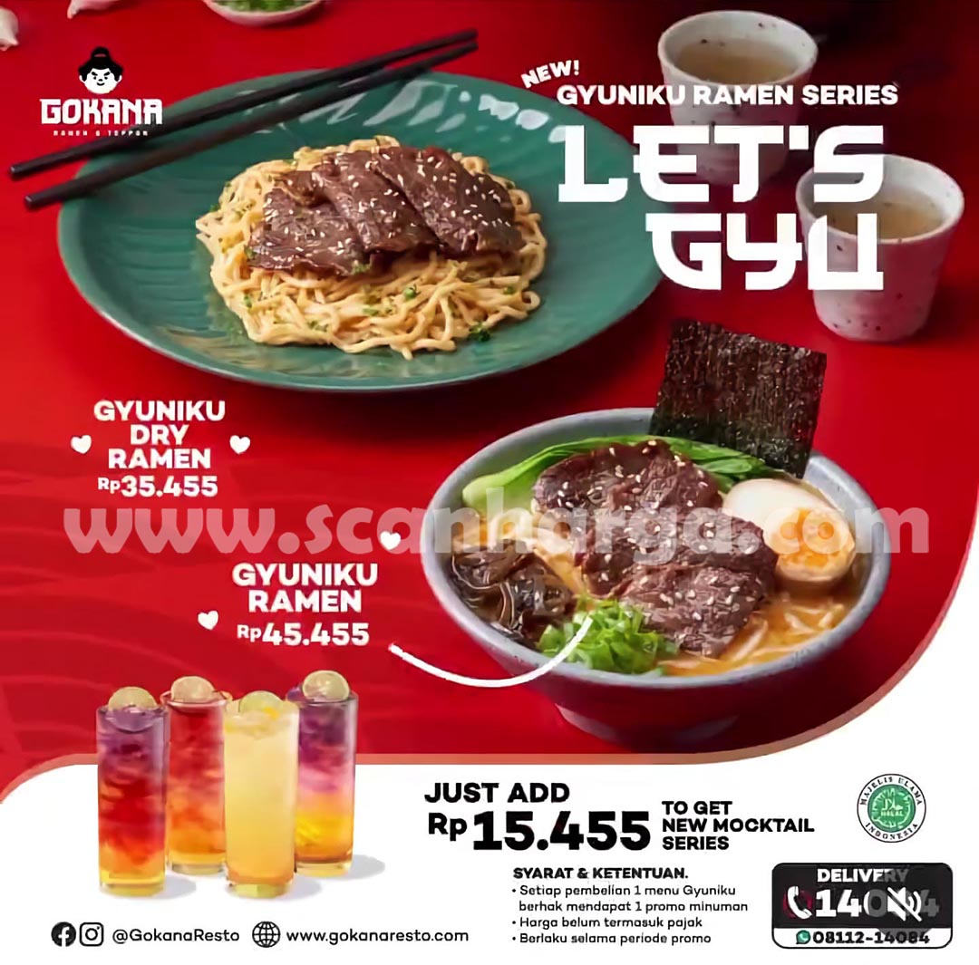 GOKANA Promo MENU BARU! GYUNIKU RAMEN SERIES!