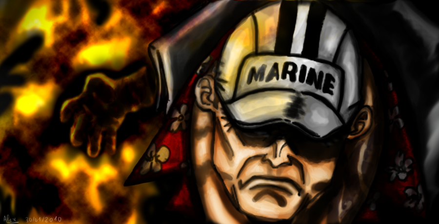 admiral Akainu marine in serial One Piece | One Piec Wallpaper