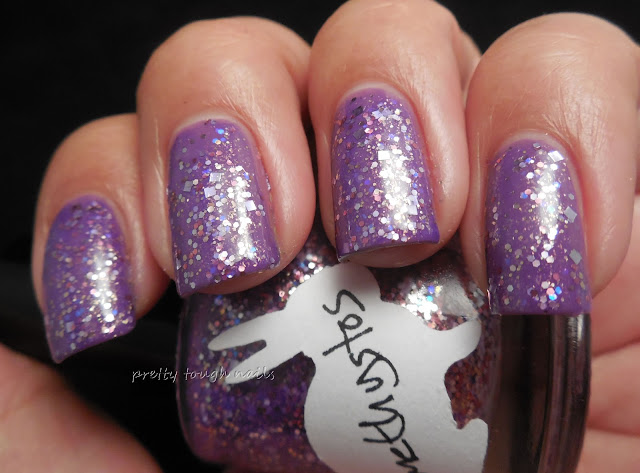 Hare Amethystos over Butter London Scoundrel