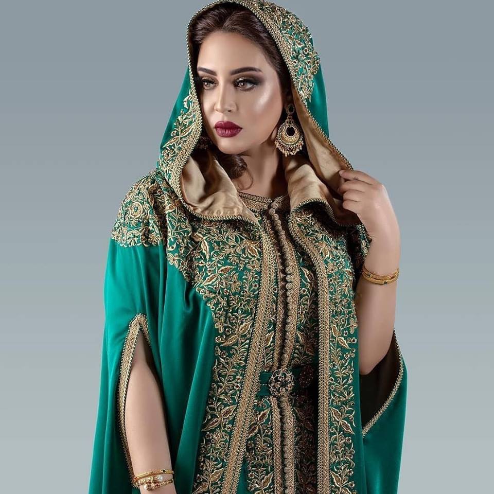 Caftan vert mariage paris